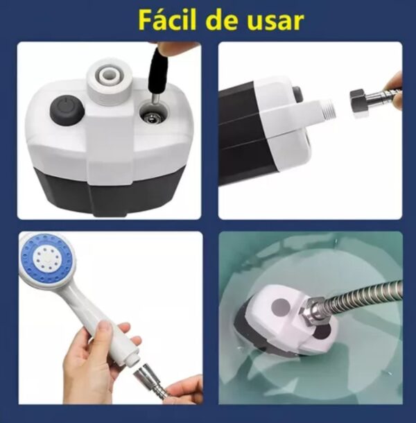 Ducha Portátil Eléctrica Para Campamento o Racionamiento - Imagen 4