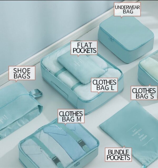 Kit de 7 bolsas de viaje Organizado - Imagen 3
